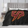 thumbnail image 4 of Susquehanna University Logo Fleece Blanket, Very Soft Microfiber Flannel Blanket for Couch Warm and Cozy for All Seasons, 4 of 6