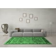 thumbnail image 3 of Ahgly Company Indoor Round Oriental Emerald Green Industrial Area Rugs, 4' Round, 3 of 4