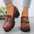 thumbnail image 2 of Women's Casual Shoes Breathable Leather On Loafers Non Heel Ideal for Comfort Walking and Everyday Style, 2 of 8