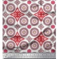 thumbnail image 1 of Soimoi Tissu en Coton Canard Imprimé Floral Mandala au Mètre 42 Pouces de Large, 1 of 3