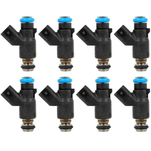 8Pcs CCIYU 4 Holes Fuel Injector Kits fit for 2010-2020 for Chevrolet for Express 2500 , 2010-2020 for Chevrolet for Express 3500 , 2010-2019 for Chevrolet for Express 4500 HD 83211218