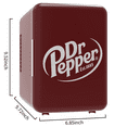 Dr Pepper Portable 6Can Mini Refrigerator, MIS135DRP, Burgundy