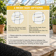 Bird Netting 25'×100'-1'' Nylon Poultry Net for Chicken Run Garden ...