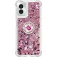 thumbnail image 2 of Case for Motorola G Power 5G 2024, Moto G Power 5G 2024 Case Glitter Clear TPU Cute Love Quicksand Sparkle Phone Case with Stand Liquid Shockproof Cover for Moto G Power 5G 2024 Rose Gold YBZ, 2 of 14