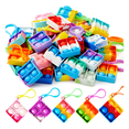 thumbnail image 2 of 48 Pcs De Niños Pop Push It Llavero Juguete Antiestrés lab.G, Multicolor, 2 of 5