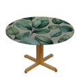 thumbnail image 3 of HAOXIT Round Eucalyptus Tablecloth Waterproof &amp; Tablecloths,Wipeable Table Cloth for Round/Party/Wedding,Spring Botanical Greenery Plant 54-58, 3 of 8