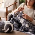 thumbnail image 4 of Chunky Chenille Yarn with Super Soft Plush Texture, Ideal for Hand Knitting and Crochet Projects, Perfect Gift for Crafters and Hobbyists (1 Pack), 4 of 4