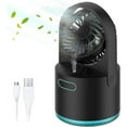 thumbnail image 1 of Portable Misting Fan, Rechargeable Cooling Mister Fan With 7 Color Nightlights, Mist Fan With 300ml Water Tank, 1 of 5