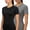 Black/Grey, variant on Women's Compression Workout Shirts, Short Sleeve Athletic Yoga Tops for Running & Gym 2-Pack(White/Black,XXL)