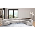 thumbnail image 2 of Meridian Furniture Limitless Cream Velvet Modular 9 Piece Sectional, 2 of 7