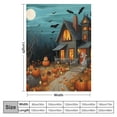 thumbnail image 4 of Pratyus Pumpkins Ghost Halloween Throw Blanket Flannel Blanket for Bed Couch Sofa All Seasons Comfort Excellent Hand Feel Blanket  Exquisite Gift 60x80in, 4 of 6