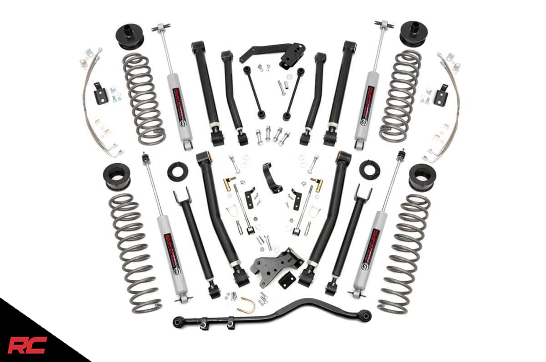 Rough Country Premium N3 Rear Shock Absorber fits Pair 23149_A 3.55 Lift 20072018 Jeep