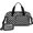 Gray and Black Checkered Pattern, variant on Red and Black Checkered Pattern Gym Duffel Bag 2 Piece Set, Weekend Getaway Bag with Shoe Compartment & Toiletry Pouch, Waterproof Polyester Gifts for Birthday Christmas Thanksgiving