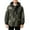 Army Green, variant on Boys Puffer Jacket, Boys Winter Jacket, Camouflage Hooded Long Sleeve Padded Jacket with Pockets Gray 3-4 Years Gray 3-4 Years