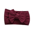 thumbnail image 2 of hengsof Elastic Solid Color Headband for Baby Girls, Stylish Bow Soft Wide Headband for Babies, Cute Comfortable Everyday Headscarf, 2 of 4
