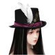 thumbnail image 2 of Steampunk Top Hat Wool Felt Victorian Hat with Gears & Feathers Unisex Costume Top Hat Gothics Hippies Cap Cosplay Props Black, 2 of 4