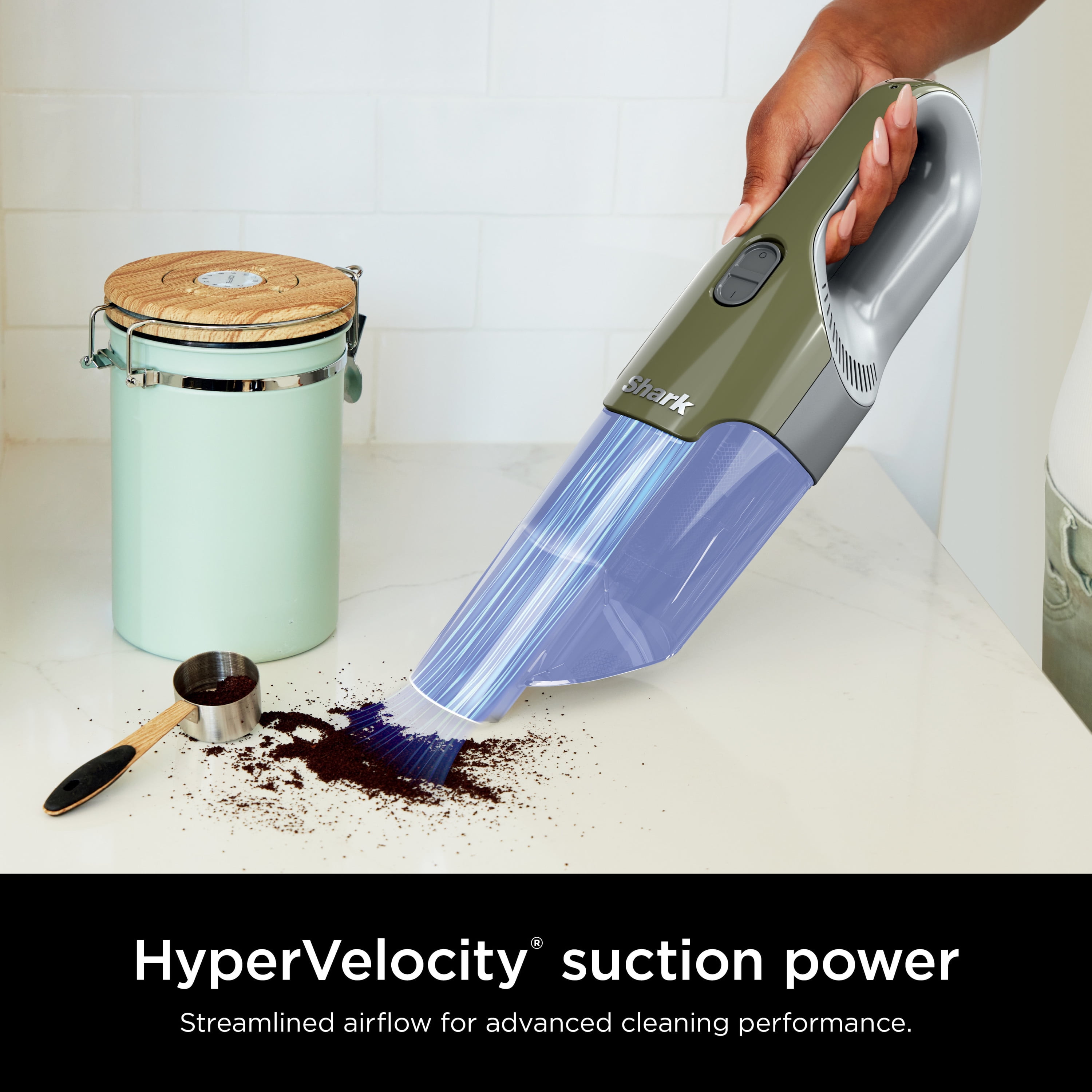 Shark CH701 Cyclone PET Handheld Vacuum with HyperVelocity Suction and XL  Dust Cup - Navy Blue 
