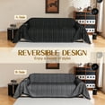 thumbnail image 4 of Jessy Home Sofa Cover Slipcover Couch Cover Protector Durable Multi-Function Furniture Cover for Dogs Cats Home Decor 71"x 134"Black, 4 of 7