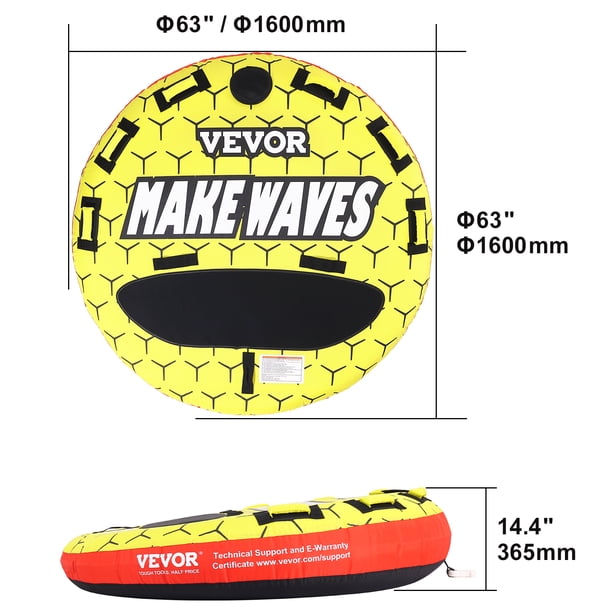 Corde Remorquage Tubes Gonflables 18 M – 3 Personnes Max, Type 3K, Résistante UV/Eau – Sports Nautiques
