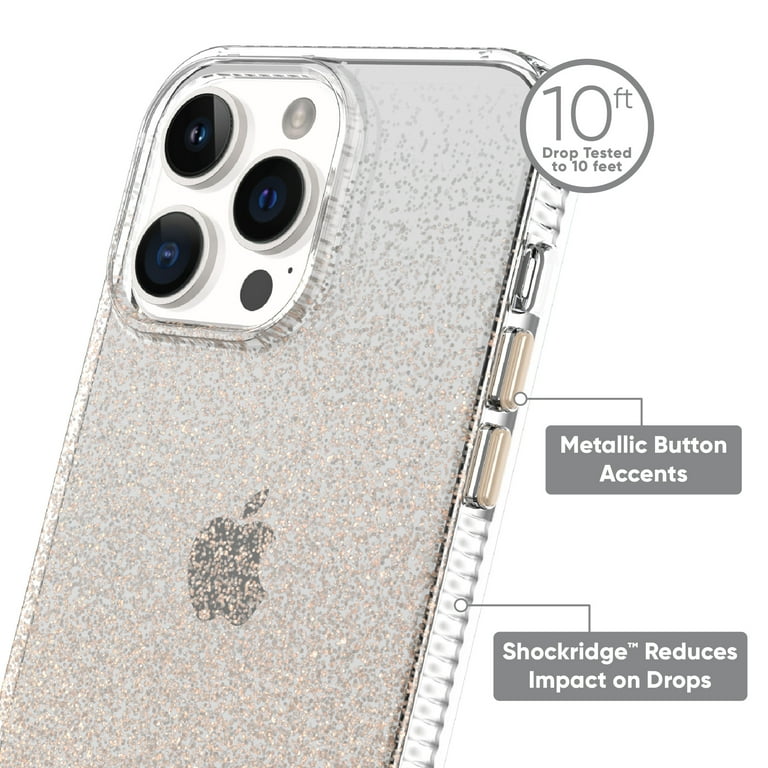 onn. Gold Glitter Fade Phone Case for iPhone 14 Pro Max onn. Gold Glitter Fade Phone Case for iPhone 14 Pro Max