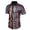 A-Camouflage567, variant on Men's Shiny Short Sleeve Shirts Grid Pattern Button Up Shirt Slim Fit Party Style Clubwear Shirt