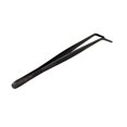 thumbnail image 2 of O'Creme Stainless Steel Precision Kitchen Culinary 8 Inch Tweezer Tongs 8" Curved, Black, 2 of 3