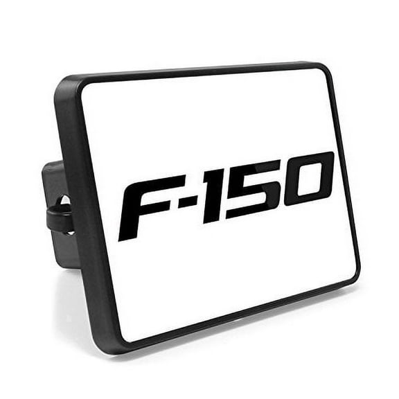 Ford F-150 2009-2014 UV Graphic White Metal Plate on ABS Plastic 2 inch Tow Hitch Cover