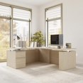 thumbnail image 3 of Stratus 72W Standing L Desk with File Cabinet in Natural Elm - Engineered Wood, 3 of 8
