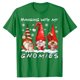 thumbnail image 1 of Camiseta colgante con mis gnomos para Navidad, ropa de estética, playera divertida para vacaciones familiares, 1 of 4