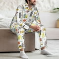 thumbnail image 7 of Salouo New York Print Button-Front Long Sleeve Pajama Set for Men, Soft 2Pjs Men's Long Sleeve Sleepwear-X-Large, 7 of 7