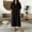 *Black, variant on ClodeEU Women's Collared Short Sleeve Shirt Dress,Casual Loose Fit Button Front Midi Dress Army Green,Women's Plus XL