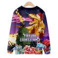 thumbnail image 4 of Pompotops Chandail de Noël Décontracté pour Hommes, Mode, Impression 3D, Manches Longues, Col Rond, Chandail, Chemise, Blouses en Solde, 4 of 5