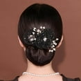thumbnail image 4 of Handmade Embroidered Flower Bun Roller - 7 Styles, 5 - Second Quick Styling for Long Hair, 4 of 4