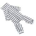 thumbnail image 1 of Pijamas De Perro A Rayas Mono De Perro De Cuello Alto De 4 Patas Fino De Verano Lindo De Moda para Interiores Y Exteriores S, 1 of 12