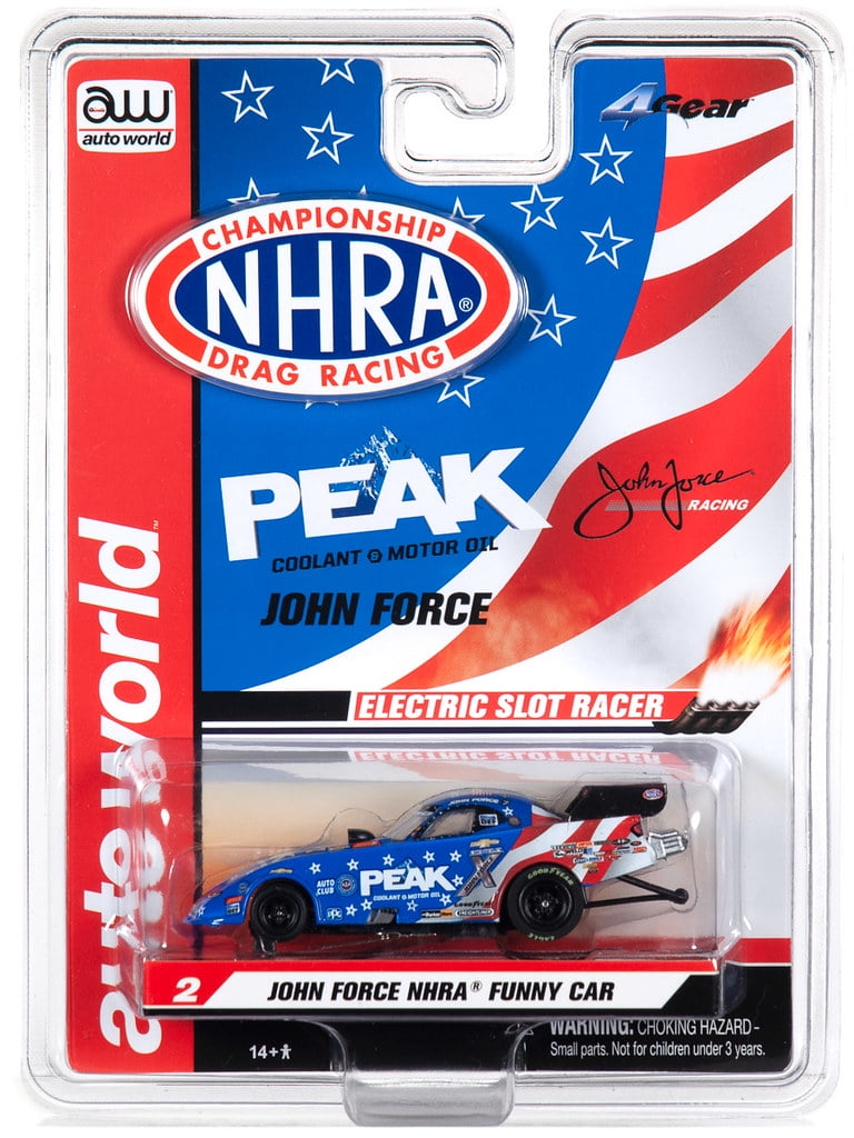 AUTO WORLD NHRA DRAG RACING SC347 R23 Slot Car John Force NHRA Funny