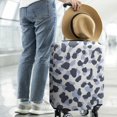 thumbnail image 2 of Blue and Dark Blue Leopard Pattern Luggage Cover Fashion Suitcase Cover Baggage Covers Fit 25-28 Inch Luggage (Go Travel), 2 of 5