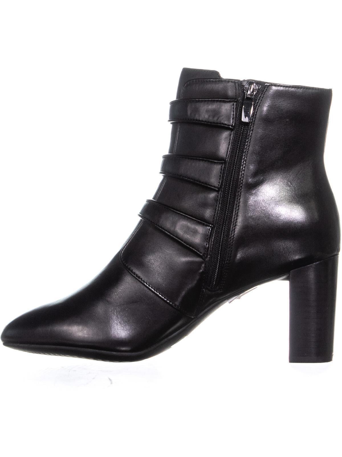 clarks leather side zip ankle boots