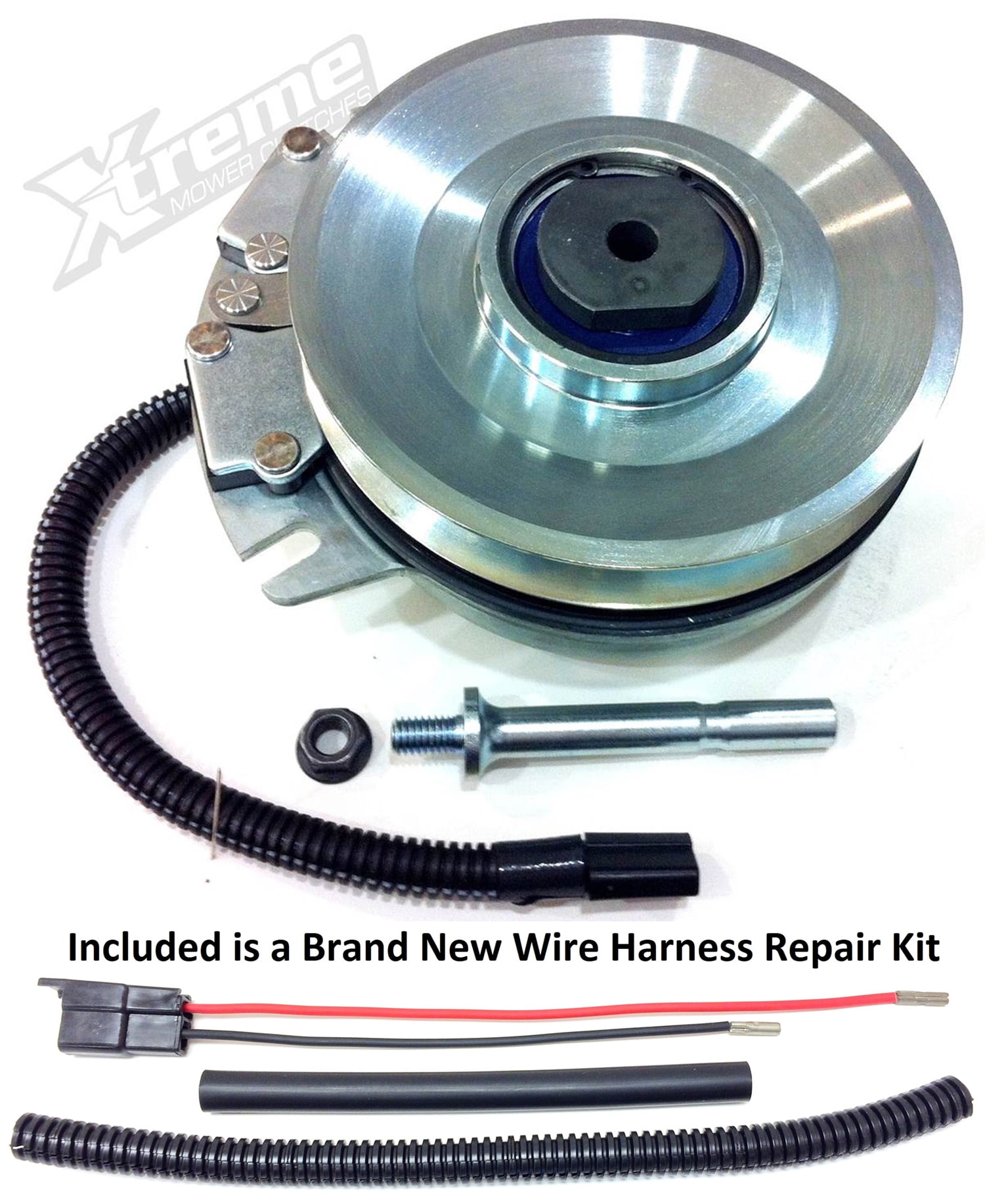 Bundle - 2 items: PTO Electric Blade Clutch, Wire Harness Repair Kit. Replaces John Deere PTO Clutch Z-Trak Z920A, Z925A, Z930A - w/ Wire Repair Kit !