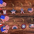 thumbnail image 4 of 8pcs Independence Day Decorations - Patriotic Red White Blue Hanging Ornaments with Hanging Cords for 4th of July Tree, Memorial Day, Labor Day Party Supplies, 4 of 4