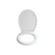 thumbnail image 2 of Toilet seat with easy close fall brake, stainless steel 'fix clip' fixing, White, Duroplastic, Bilbao, 35 x 43.5 cm, 2 of 5