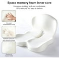 thumbnail image 2 of Memory Foam L-Shaped Integrated Seat Cushions for Car Truck Driver Ergonomic L Shape Lumbar Cushion Sciatica Back Pain Relief Office Chair Butt and Back Support Pillow Long Driving Booster Seat (H1), 2 of 8
