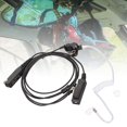 thumbnail image 1 of 2 Way  Earpiece, Sensitive Mic Acoustic Tube Headset Noise Reduction Soft Eartip Portable  For STP8000, 1 of 8