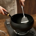 thumbnail image 2 of Shoreew Pure Iron Wok Traditional Cast Iron Pan Uncoated Hand-Forged Non-Stick Iron Pan for Gas And Induction Cooker, 2 of 6