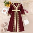 thumbnail image 4 of Gubotare Robe Fille Tout-Petit Robe Fille Tout-Petit Anniversaire Arc-en-Ciel Tulle Formelle Mariage Fête à Volants Tutu Robes 3T 4T (Rouge,3-4 Ans), 4 of 4