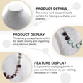 thumbnail image 2 of UPOUART 1Set Plastic Necklace Hanger Jewelry Holder With Design, 2 of 8
