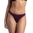 thumbnail image 3 of Fruit of the Loom Women's Microfiber Ribbed Thong Underwear, 6-Pack, 3 of 8