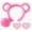 Pink1, variant on HuangHuanChen Animal Plush Ear Headband For Women Cute Animal Headband Plush Headwear Cute Animal Hoop Soft Fuzzy AccessoryThemed Party Role Play Khaki1