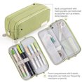 thumbnail image 3 of Large Capacity Pencil Case with 3 Compartments, Double‑Open & Four‑Open Design, Portable Pen Pouch for Students, Teens and Adults, 3 of 7