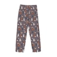 thumbnail image 3 of Lsque Snowflake Fox Print Men's Pajama Pants, Lounge Pant - Comfortable Home Wear,Elastic Waistband, Stylish Design-Large, 3 of 9