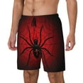 thumbnail image 2 of Haiem Spider on the Web Mens Swim Trunks with Compression Liner 2 in 1 Swimming Shorts Stretch Swimwear Quick Dry,Board Shorts-X-Large, 2 of 9